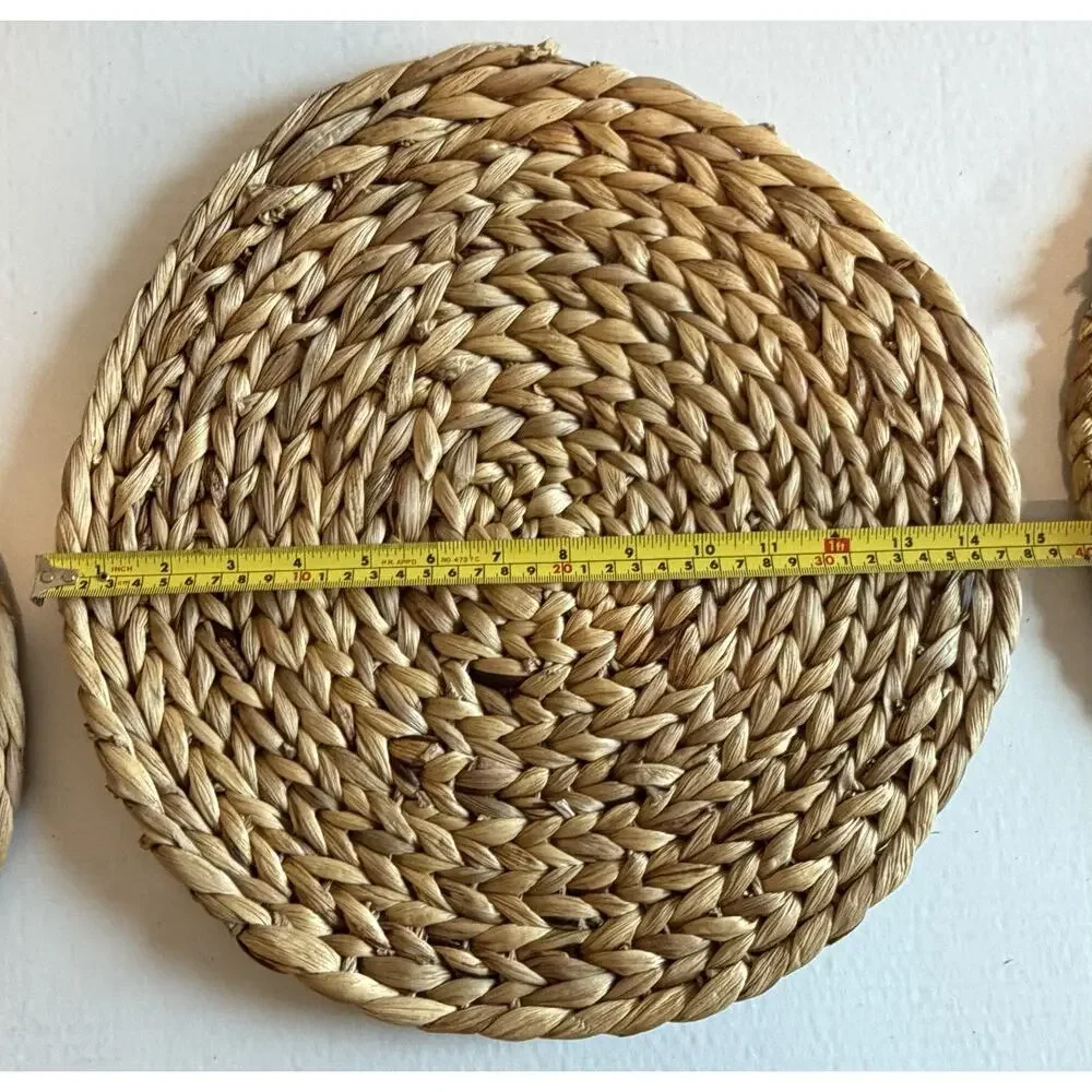 Vintage Lot of 22 Wicker Rattan Woven Place Table Mats Boho Decor Various Sizes